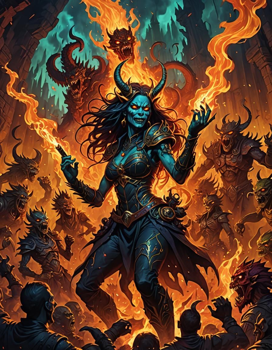 Demonium Band: Hellish Performance Album Cover