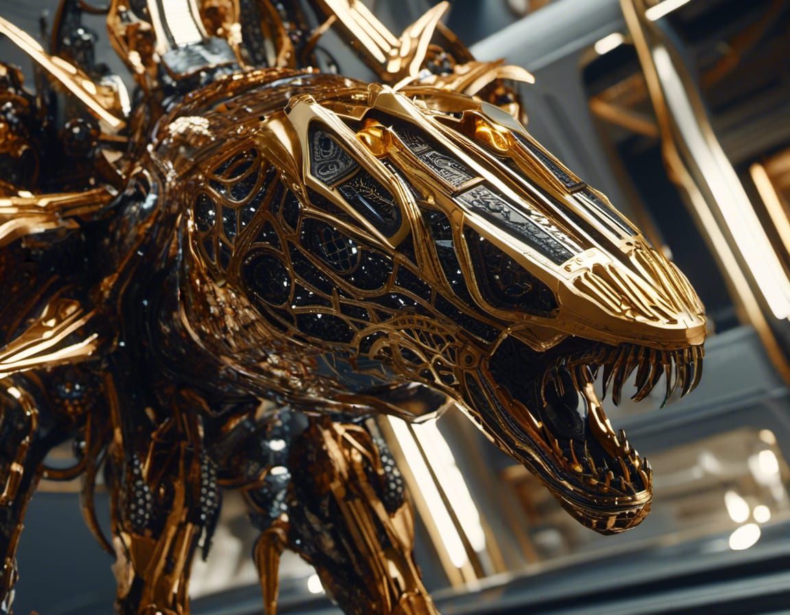 Giant Alien Robot Nukes the Moon in Space