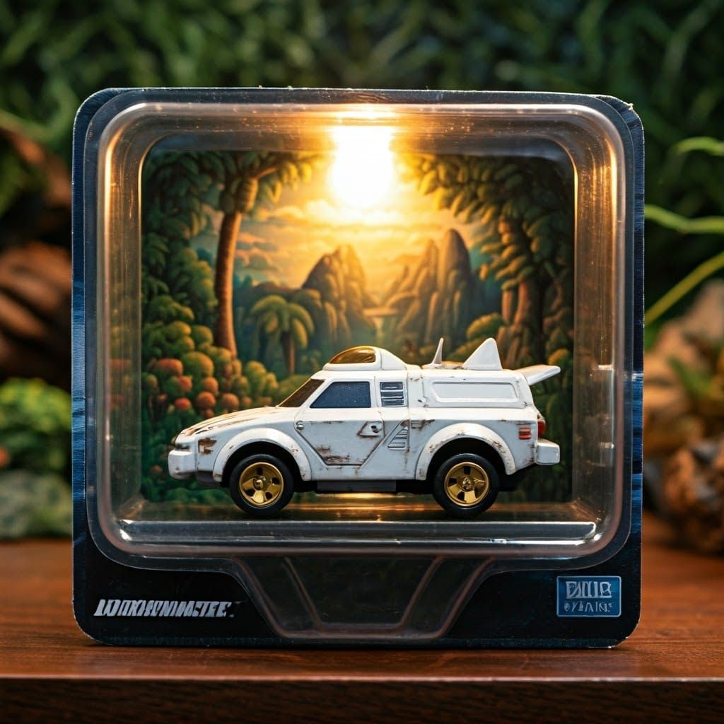 Nostalgic Starfox Landmaster Diorama in 1990s Style