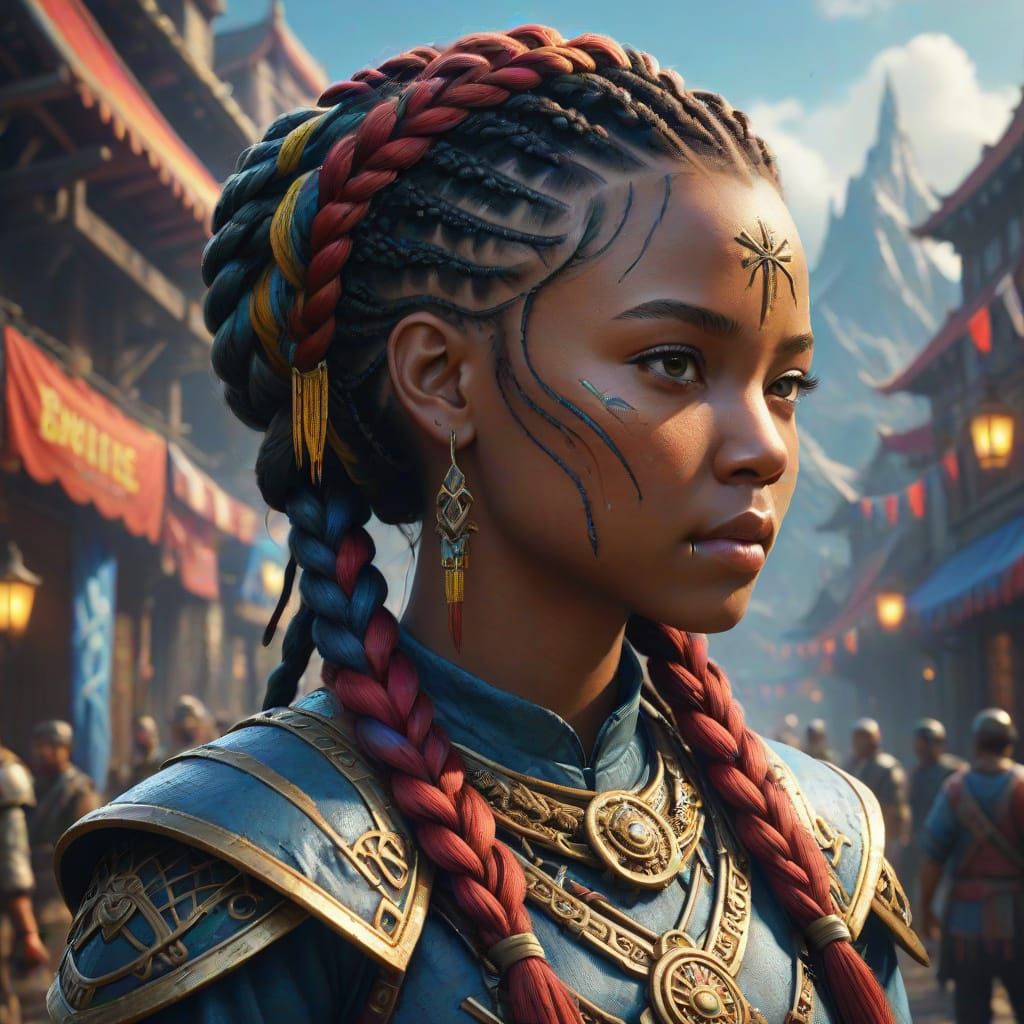 National Braiders Day Fantasy Concept Art