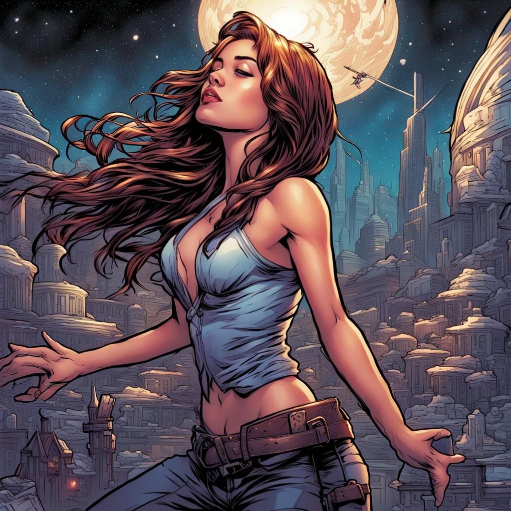 Aria Sings Solo in Comic Book Art Style