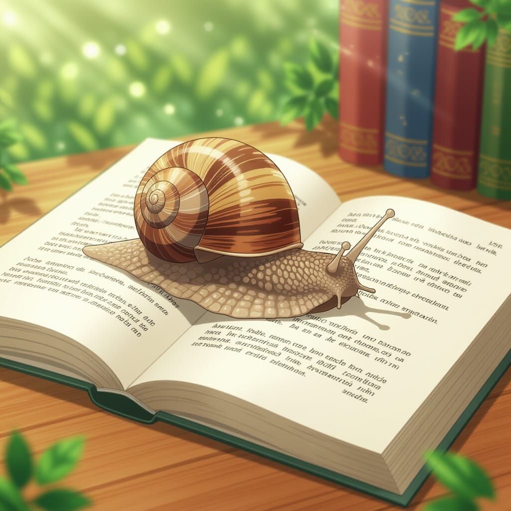 Snail's Literary Journey: Anime-Inspired Book Crawl