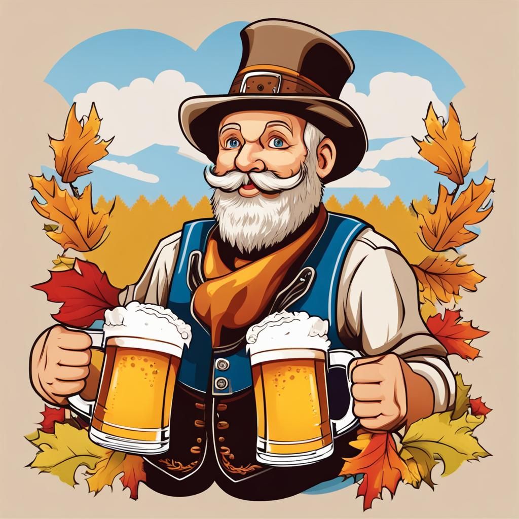 Oktoberfest Celebration: A Festive Scene