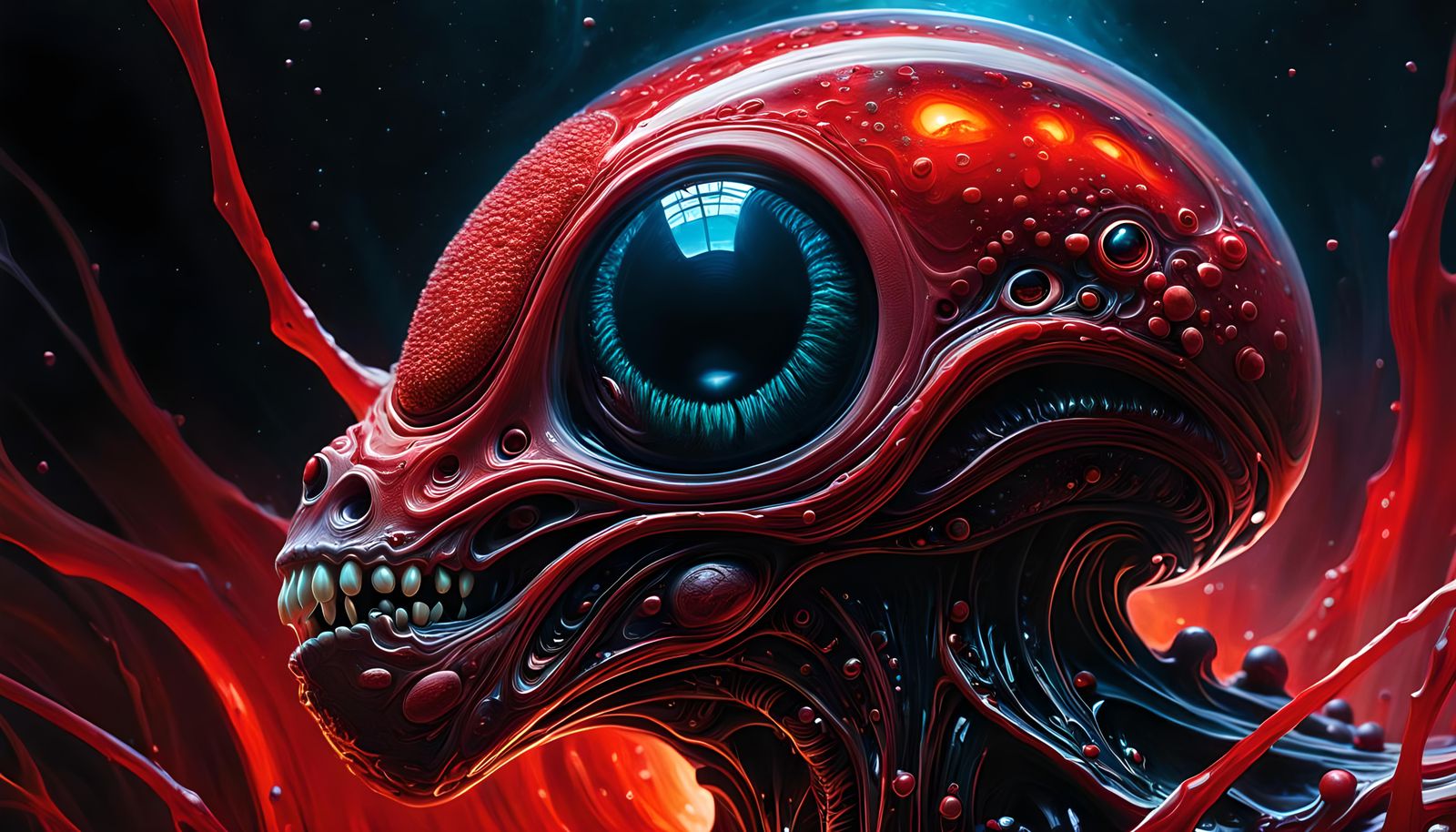 Cosmic Alien Embryo: Grotesque Space Horror