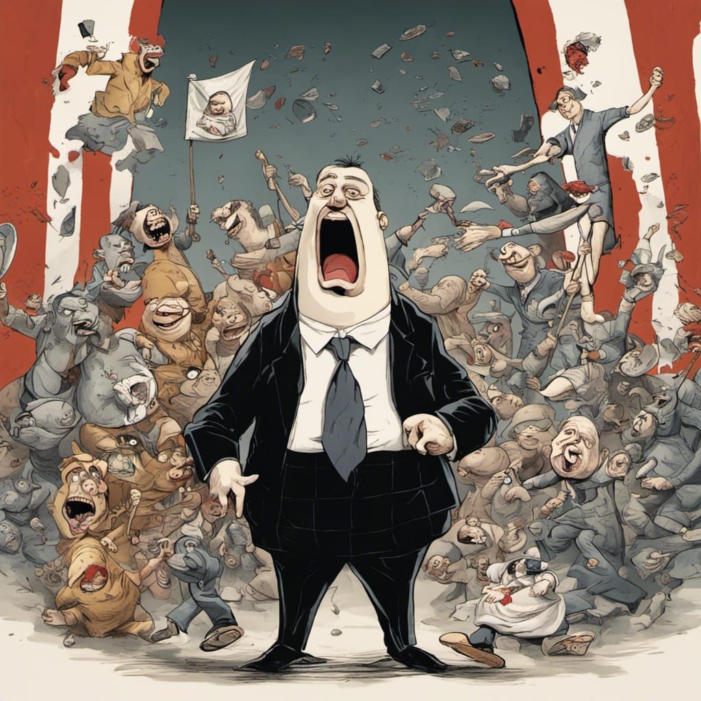 Political Cartoon: Government Manipulation and Racial Divisi...