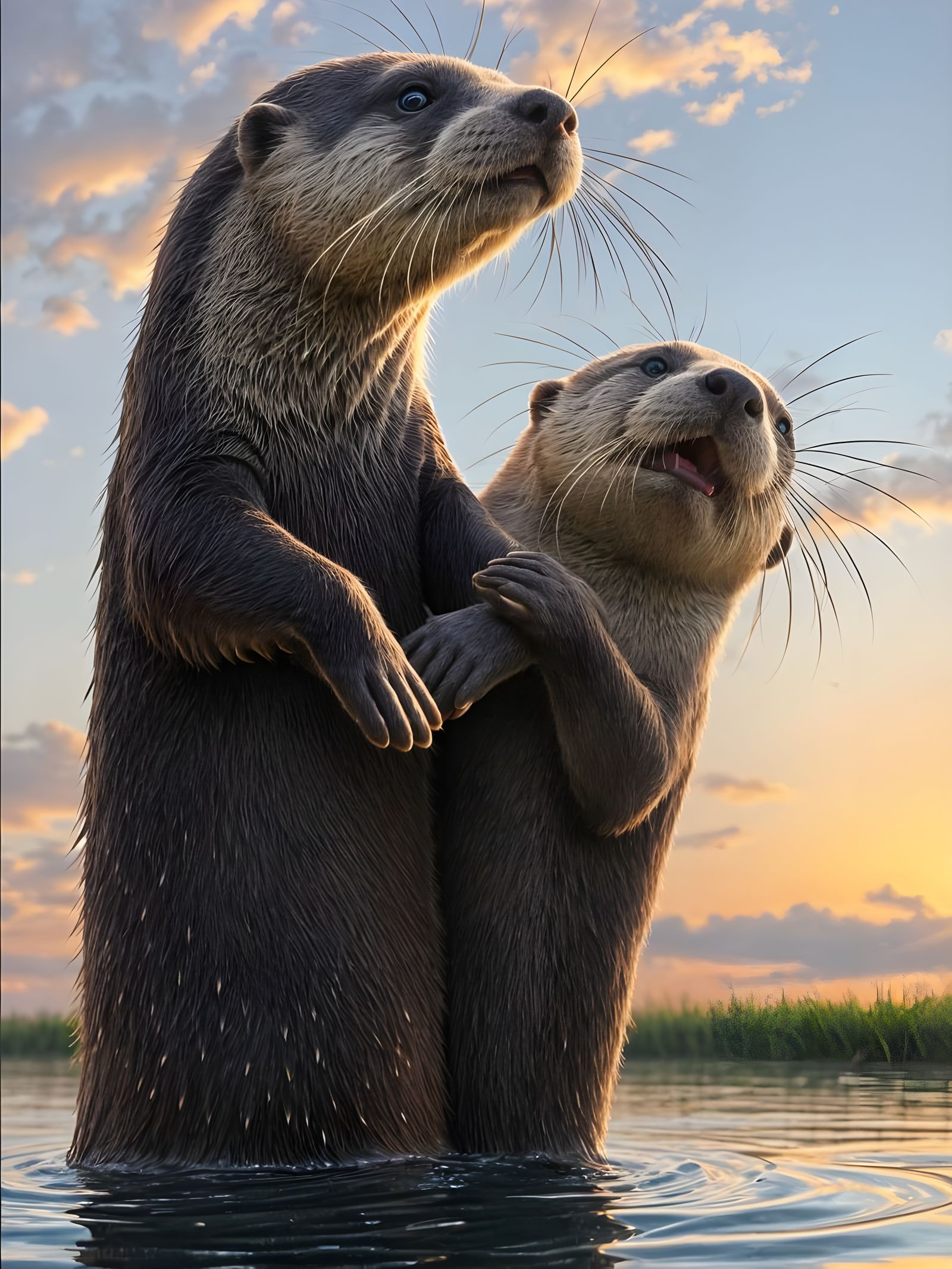 OQS Prompt: "Otters, Quirky, Sunset"