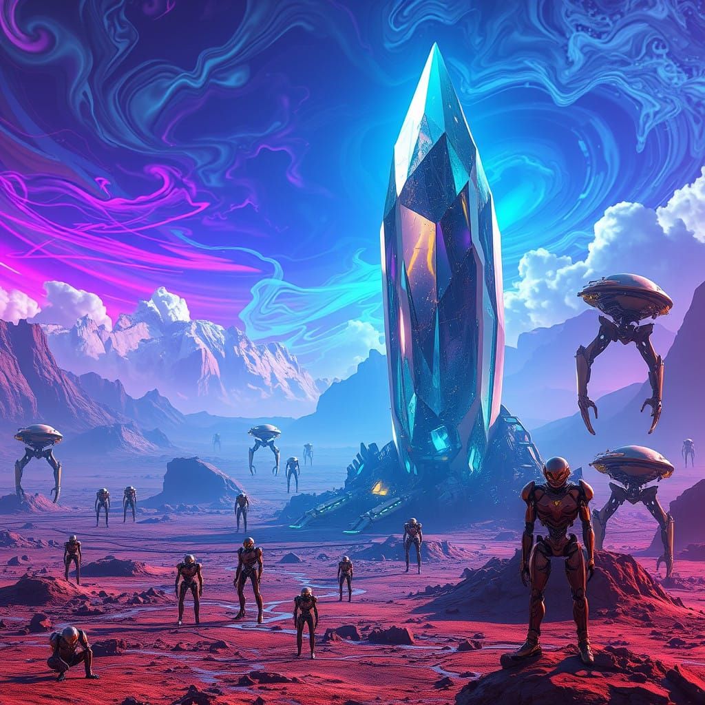 Cyberpunk Robotics Utopia