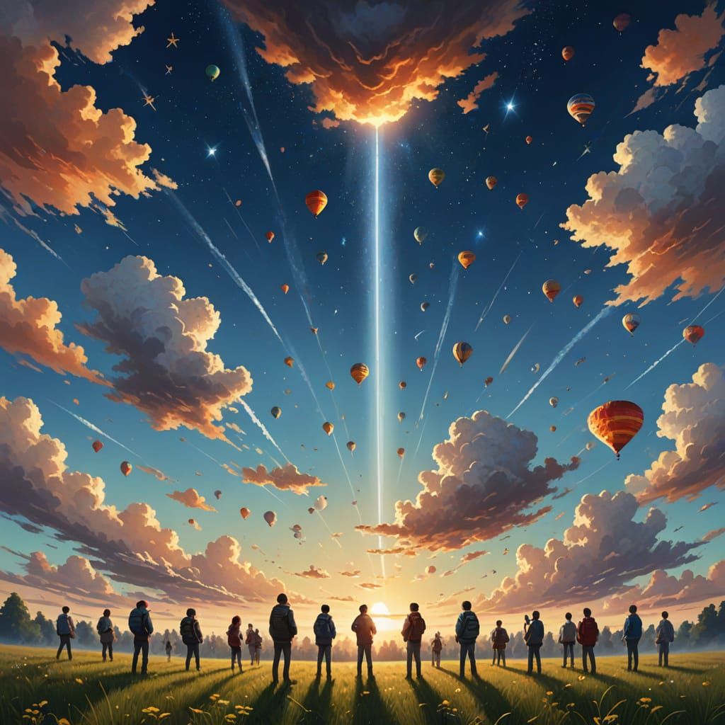 Gathering in the sky