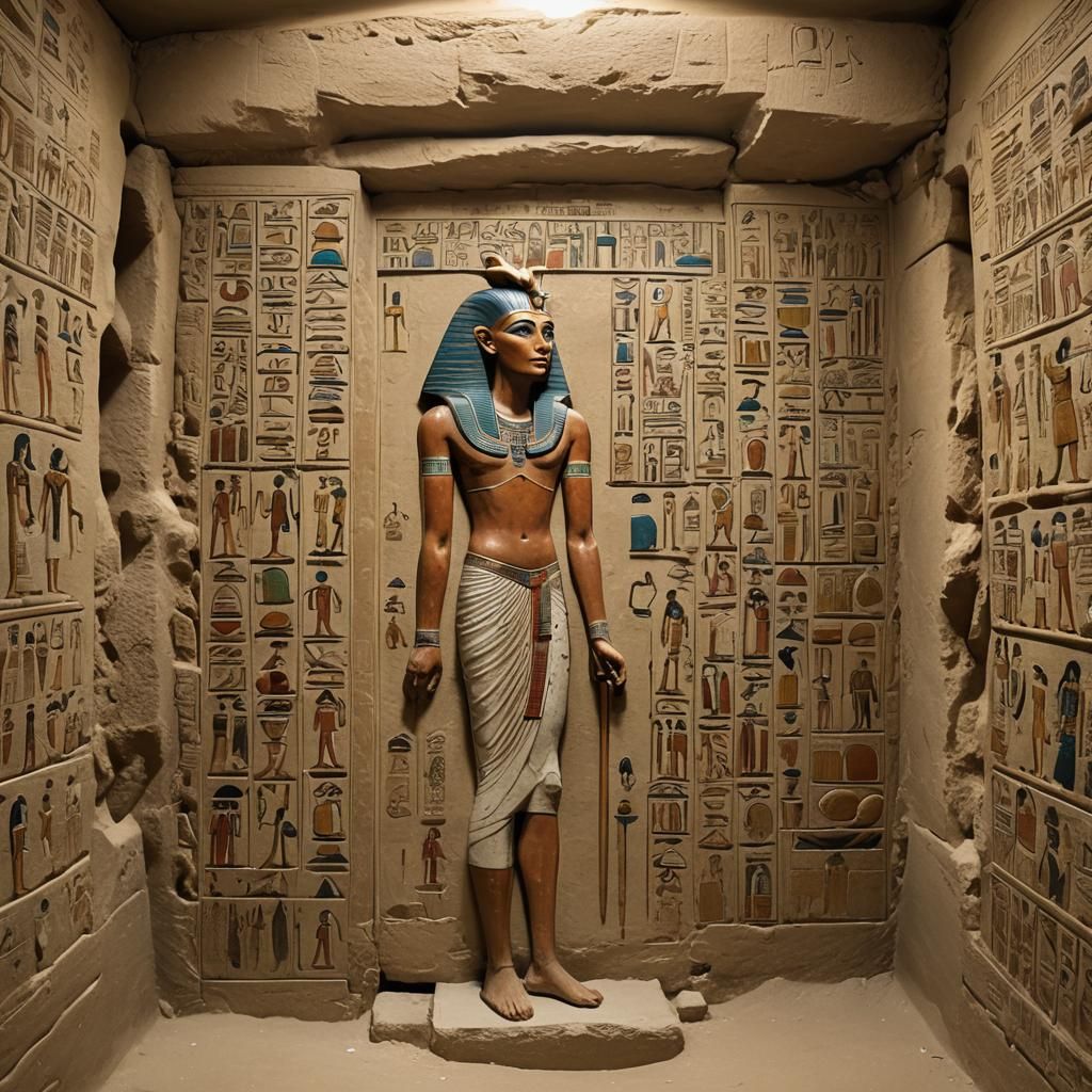 Realistic Egyptian Burial Tomb Interior
