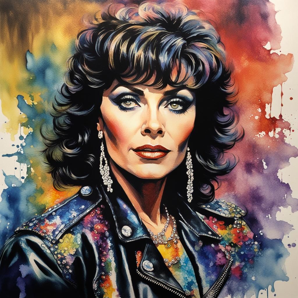 Leather Jackets- Joan Collins ( Dynasty) 80s