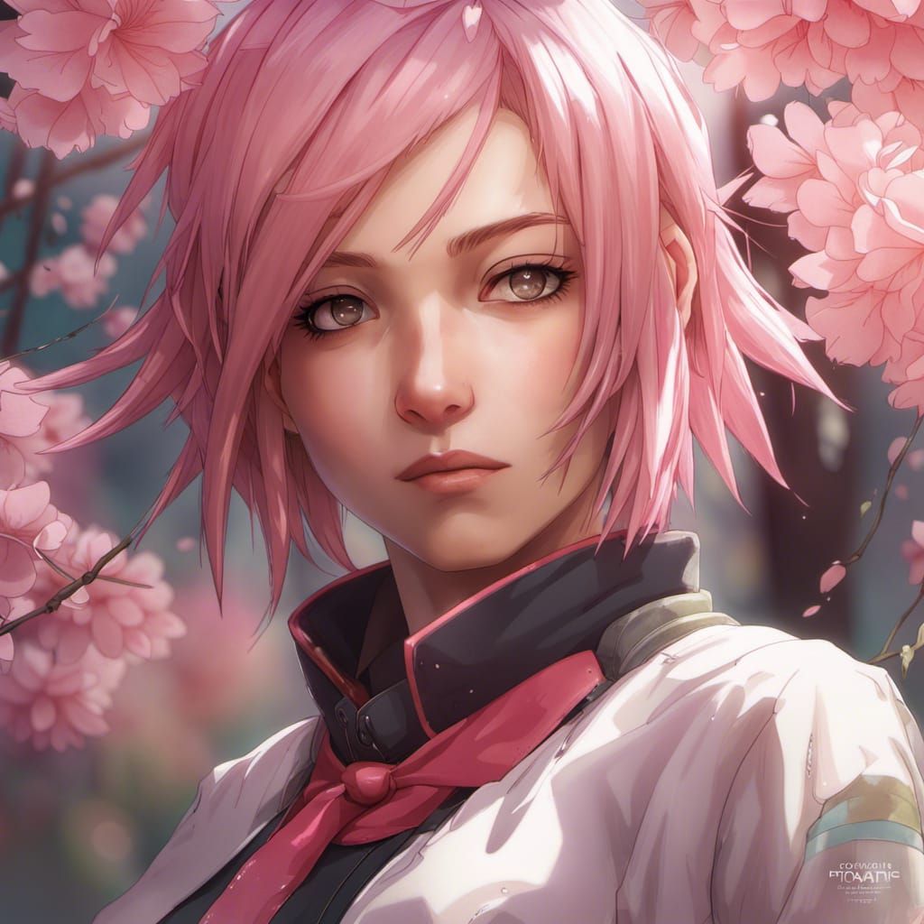 Sakura Haruno and Ino Yamanaka: Realistic Portrait