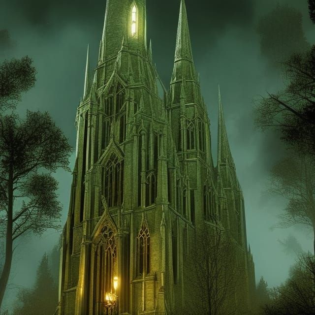 Lovecraftian Church of Starry Wisdom in Arkham