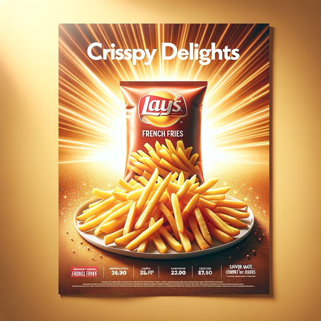 Halmira Frozen French Fries: Crispy Delights Poster