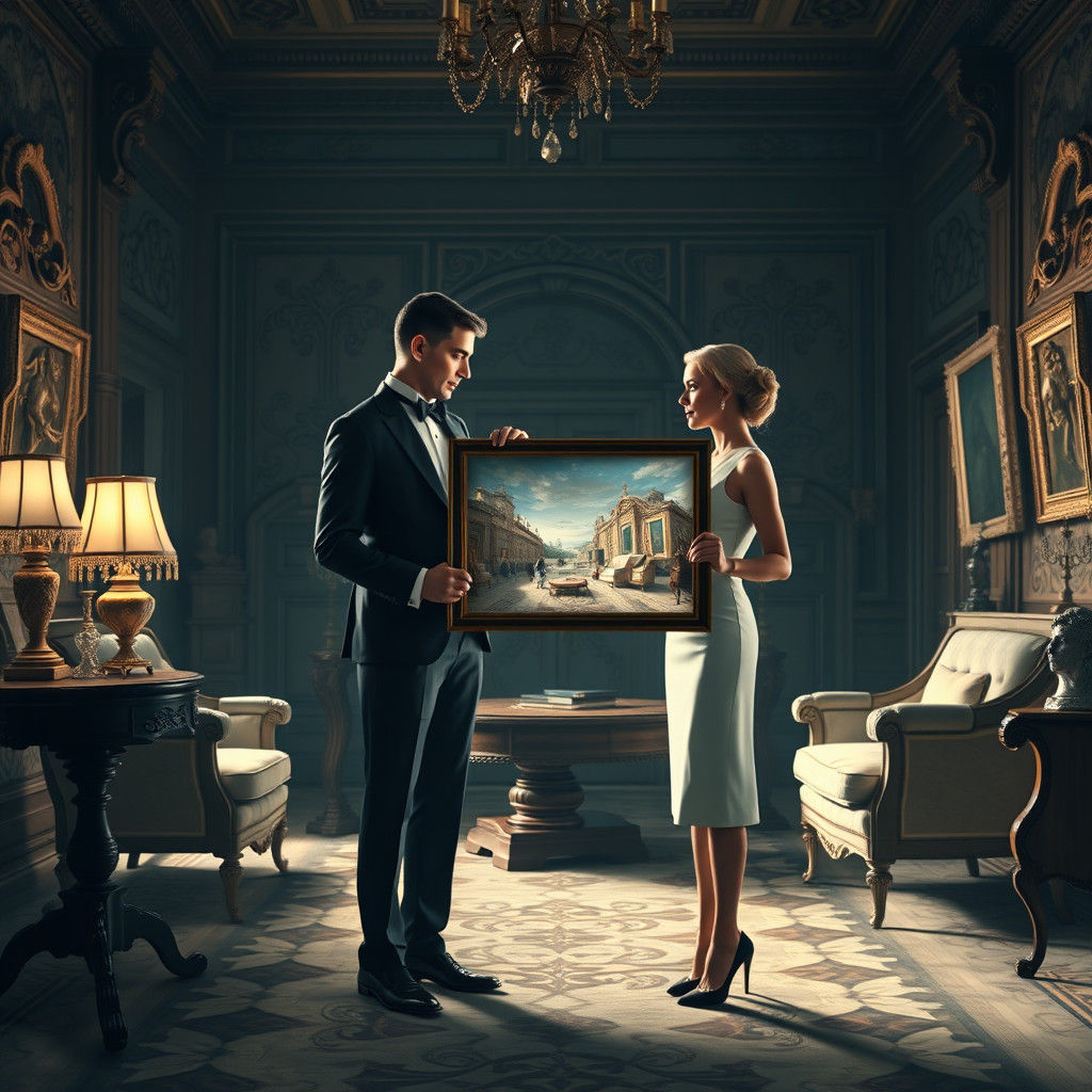 Surreal Illusion in an Escher-Inspired Manor