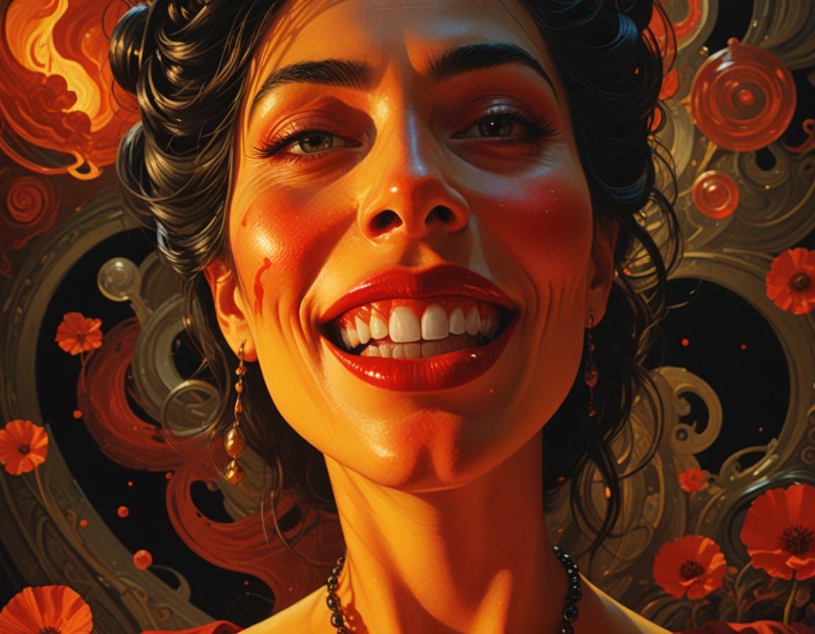 Mysterious Opera Singer in Lavish Bitter Jacket with Grotesq...