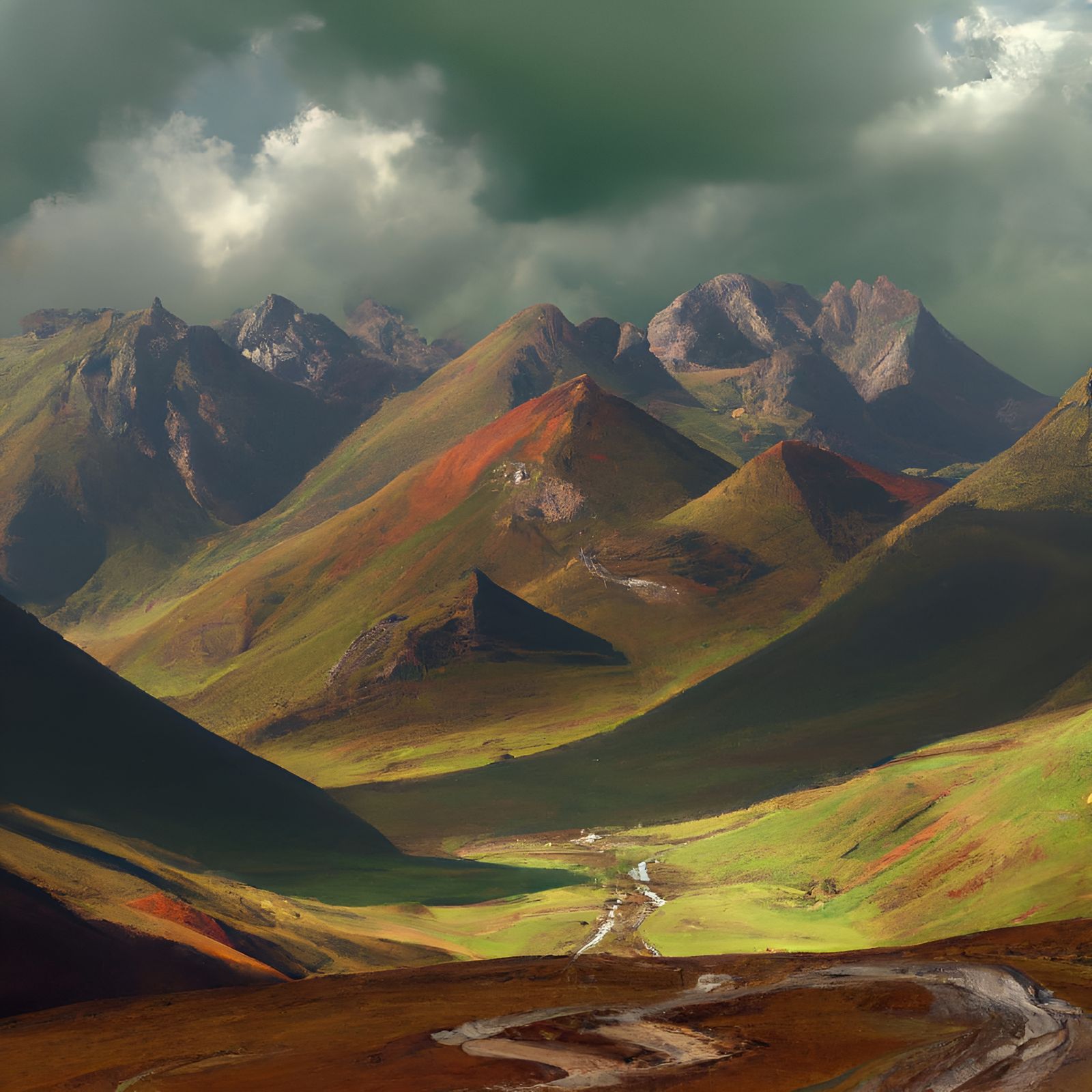 Road to Distant Mountains: Illustrative Portrait