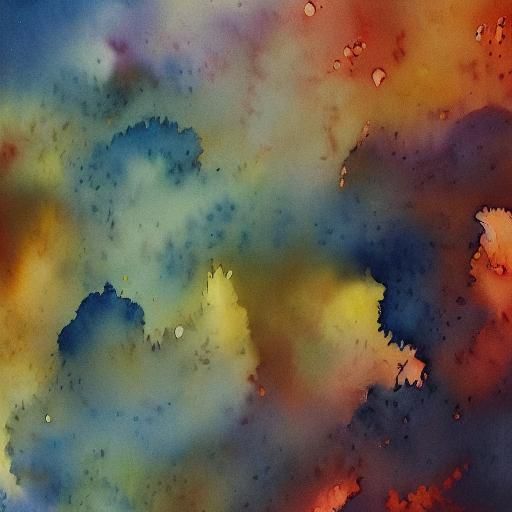 Single Tear in Gouache Watercolor Style