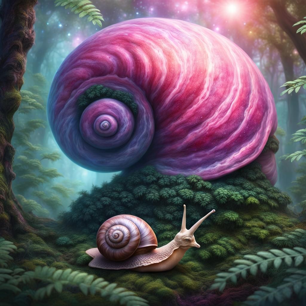 Nebula Snail with Planet Shell