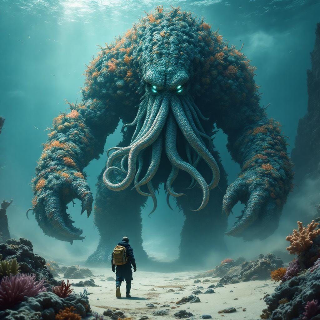 Colossal Coral Giant Strides Through Undersea Kingdom