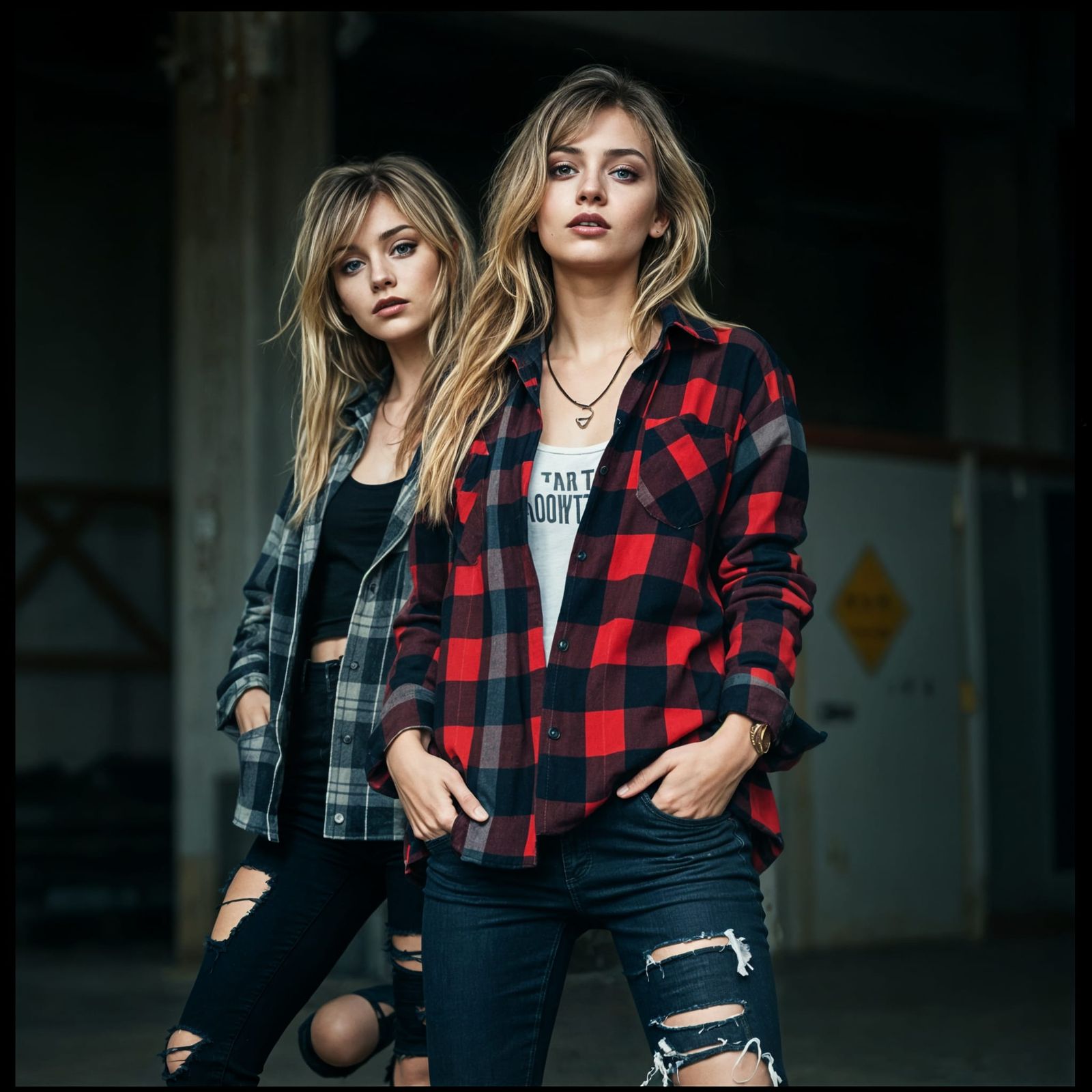 Grunge Fashion Editorial in Dark, Moody Style