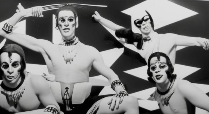 Alien Kung-Fu Fighters in 1950s B-Movie Style