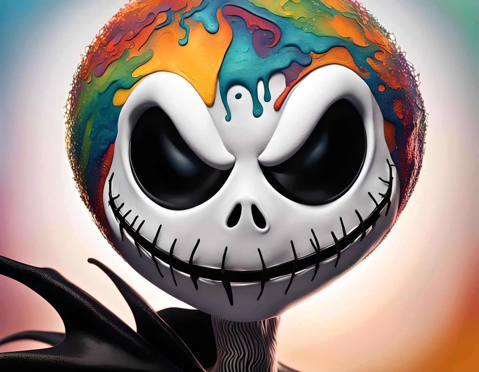 Hyperrealistic Jack Skellington Concept Art