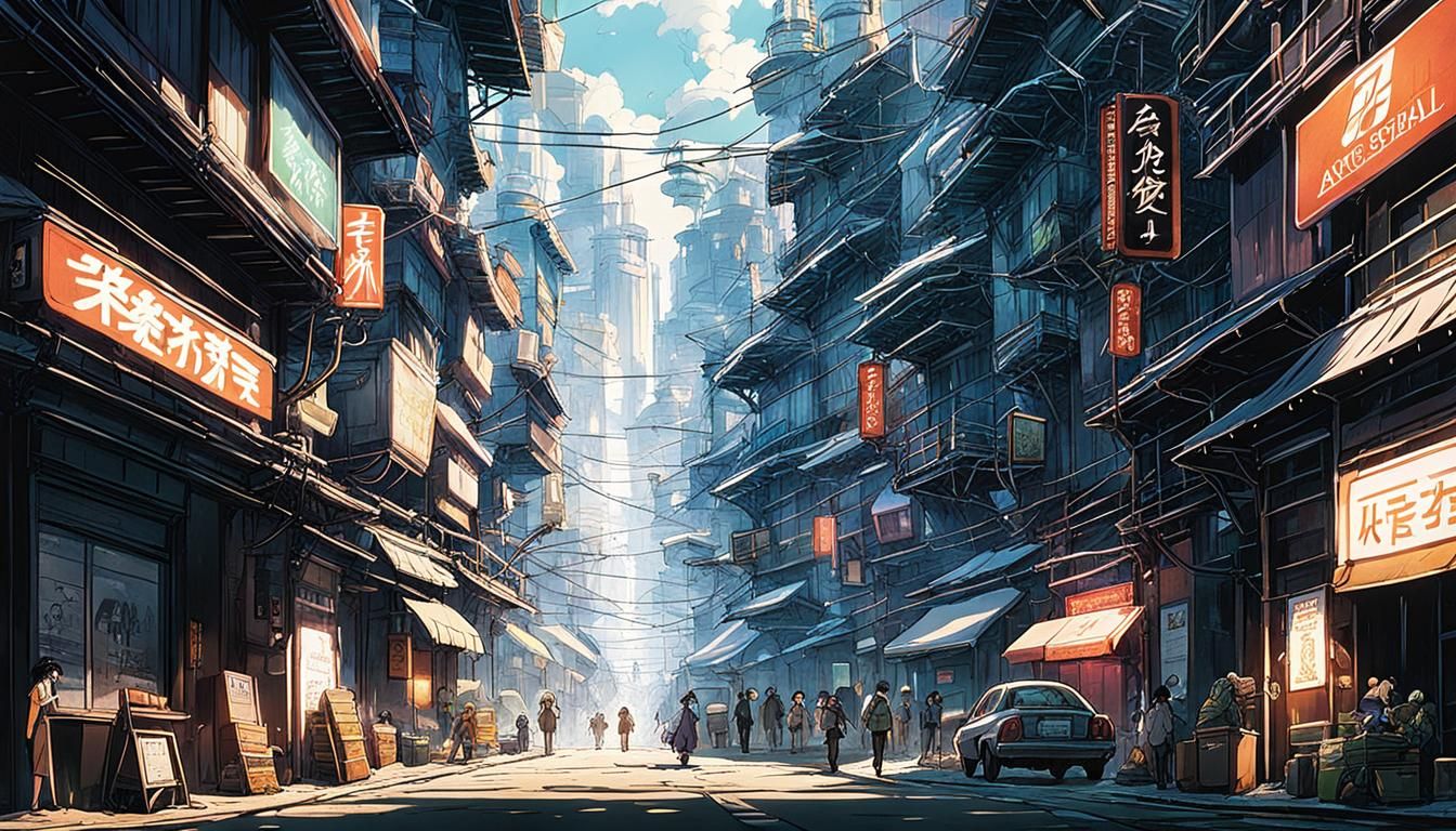 Alita Battle Angel in Studio Ghibli Style