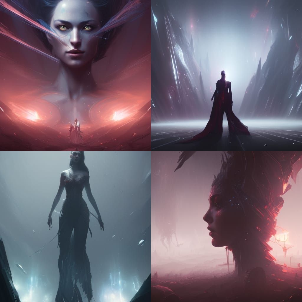 Astral Queen with Split Personalities: Dark Fantasy Concept ...