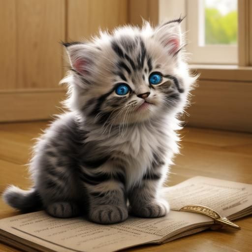 Cute Kitten Generated by AI