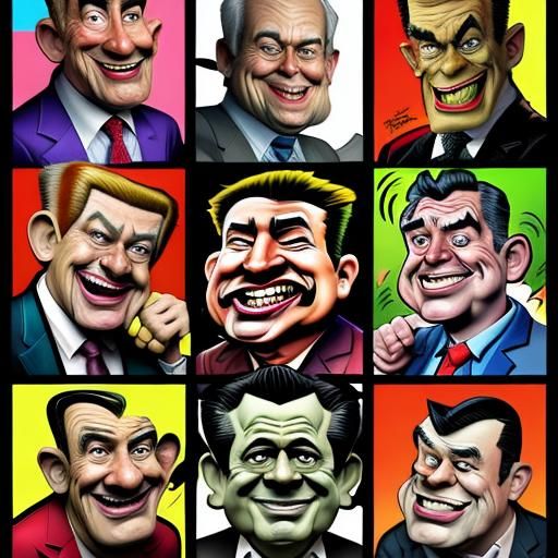 Elon Musk Cartoon Caricature in Comic Book Style