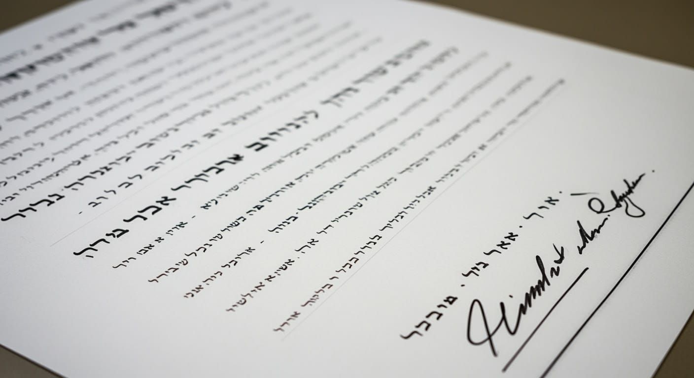 Photorealistic Hebrew Handwriting Sample for Analysis