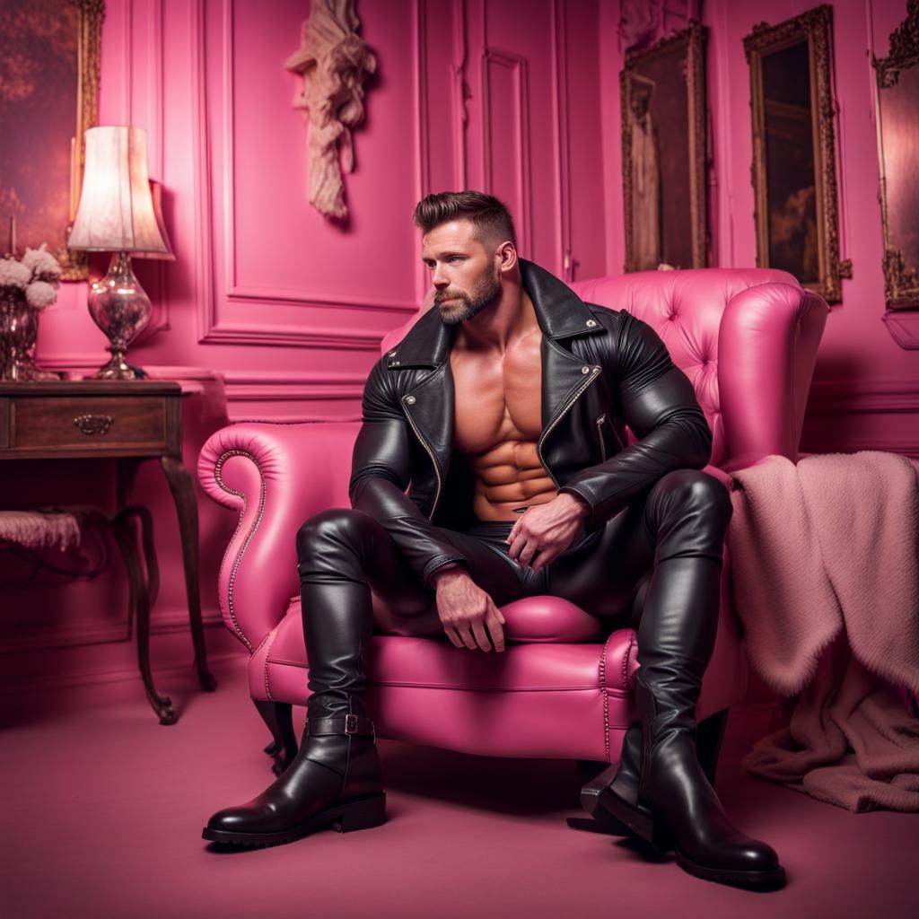 Leather muscle hunk