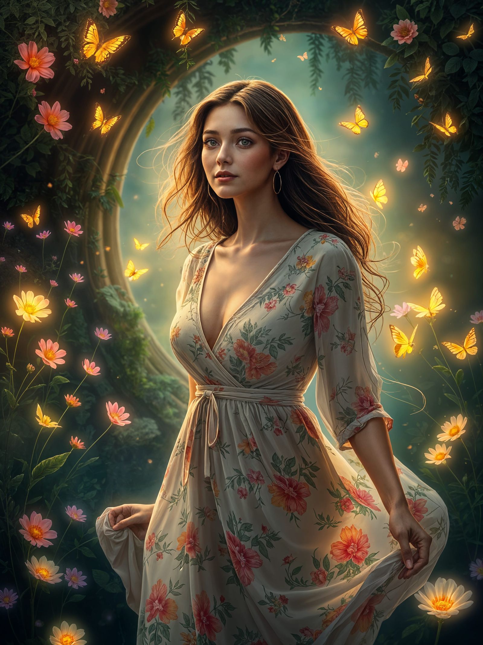 Ethereal Garden of Enchantment in Soft Focus