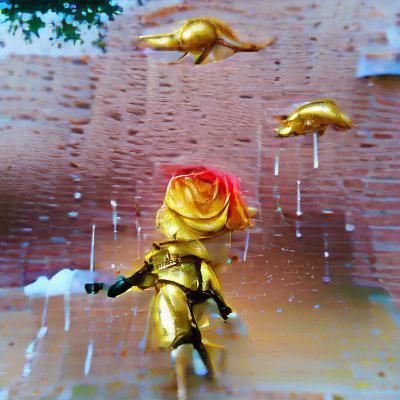 Majestic Golden Roses: A Shower of Beauty