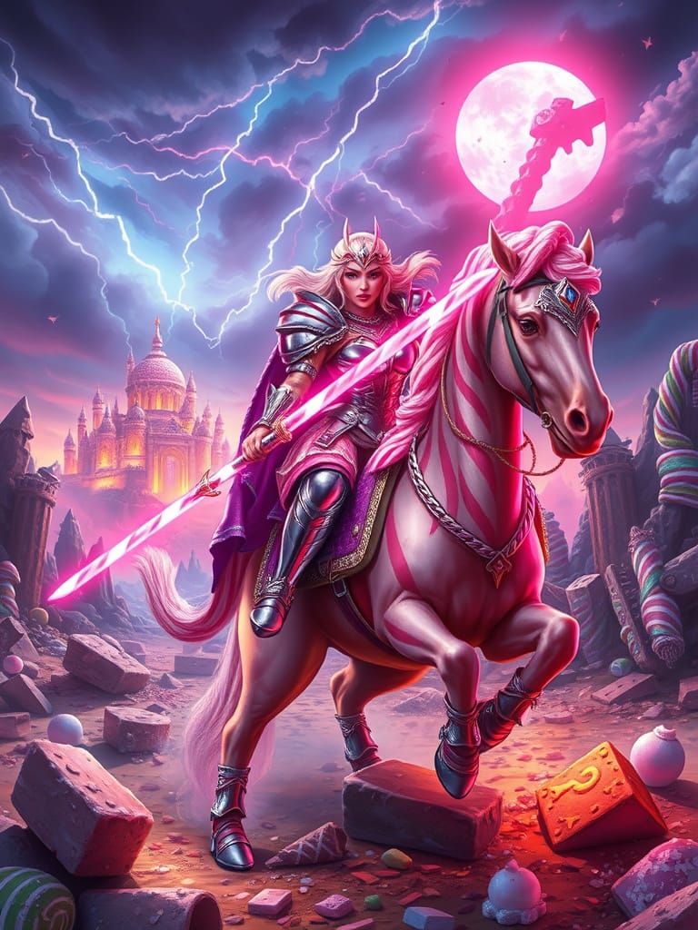 Epic Candy Princess Empress Rides Gummy Steed