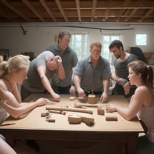 Comical Furniture Assembly Fails in Sharp Focus