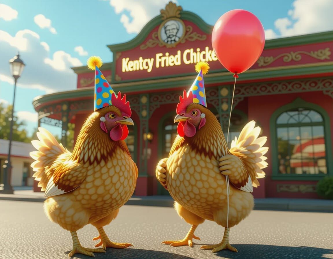 Angry Scaly Chicken Birthday at Rococo KFC