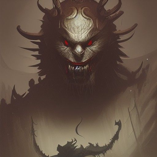 Sinister King Beleth in Dark Fantasy Style