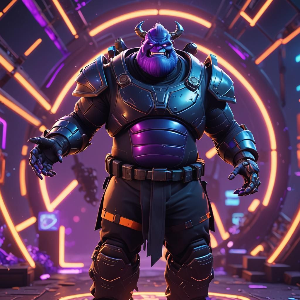 Dark Aura Fortnite Villain in Pixar 3D Style