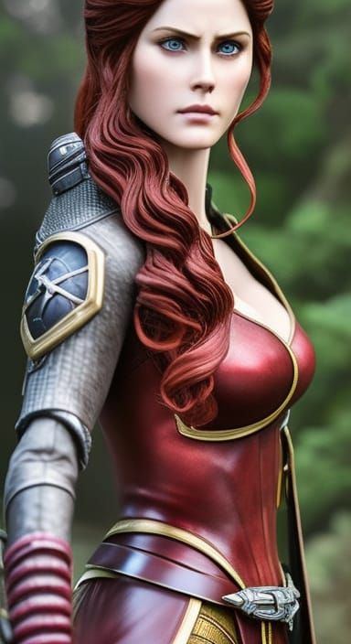 Alexandra Daddario as Triss Merigold in Witcher Style