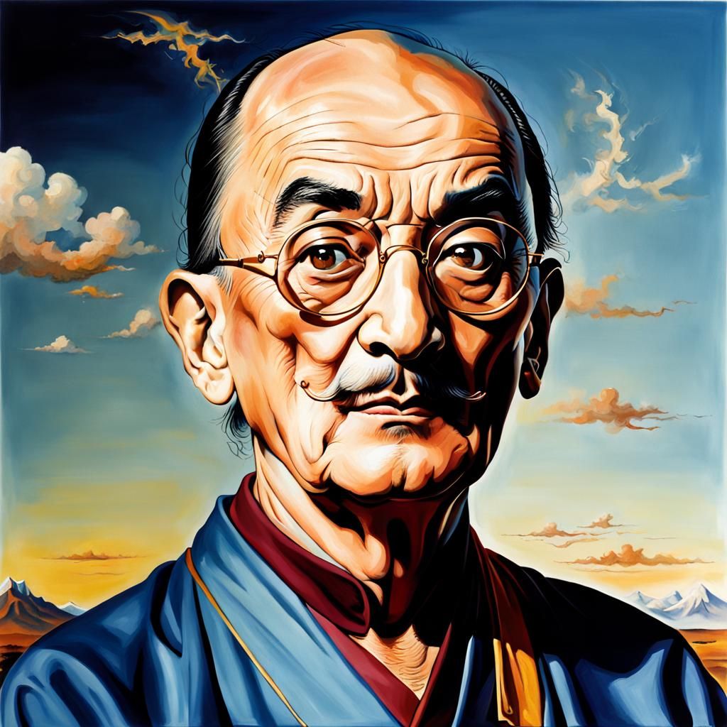 Surreal Salvador Dali Lama AI Interpretation
