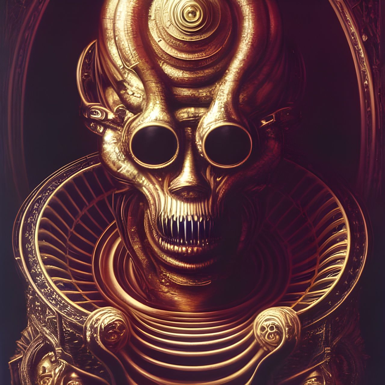 Sublime Demon Rendered as Digital Art