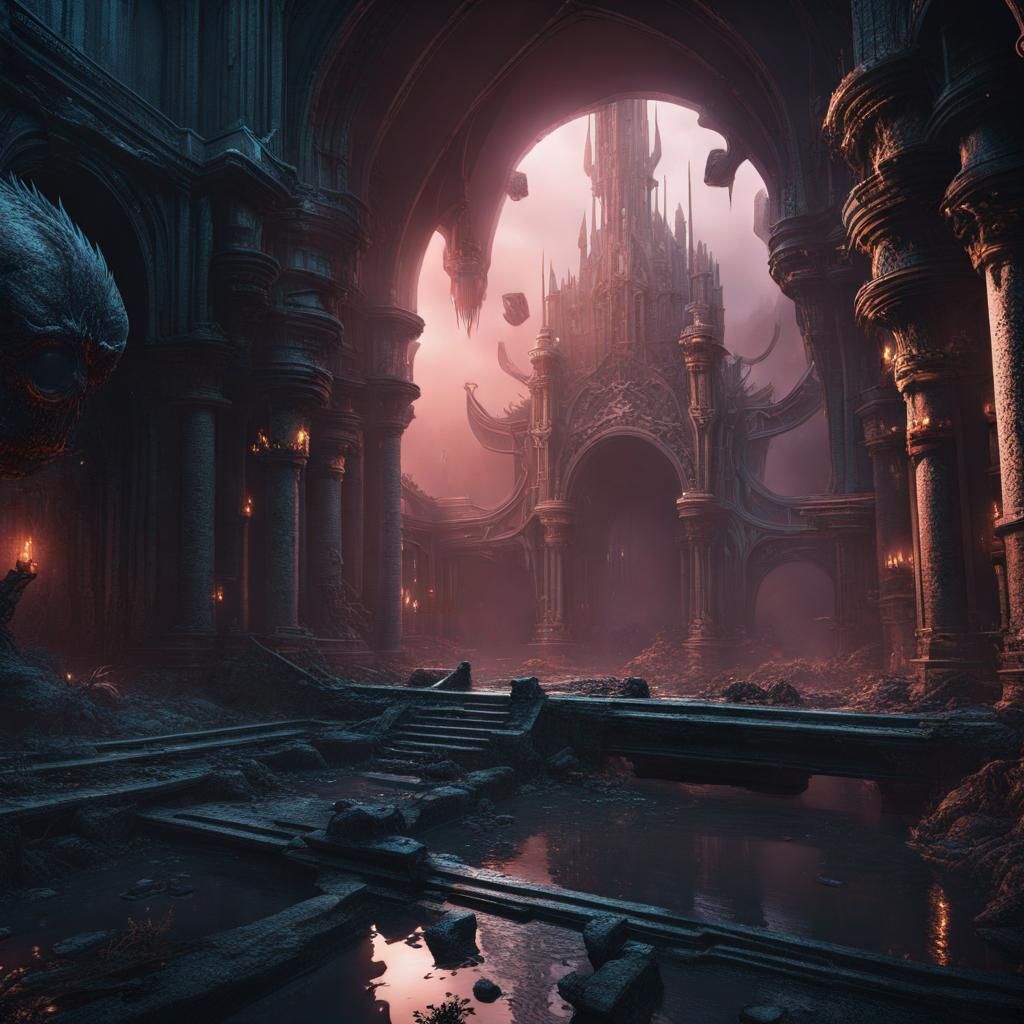 Modern Underworld: A Fantastical Digital Painting