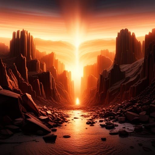 Epic Portal to Hell Digital Matte Painting