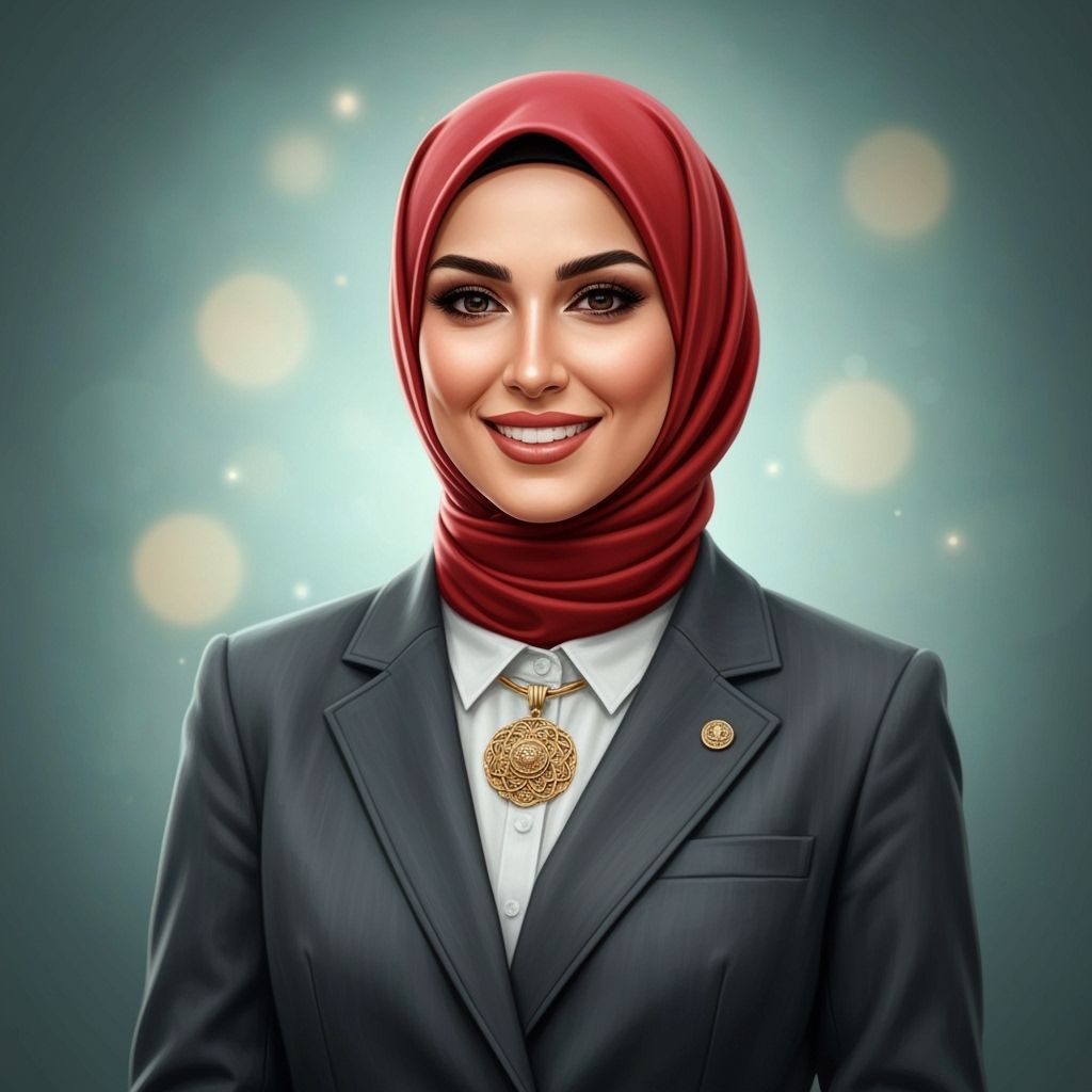 Beautiful Hijabi Business Woman Portrait
