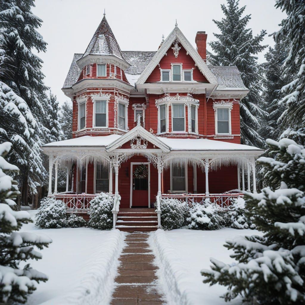 Victorian Winter Wonderland in Whimsical Style