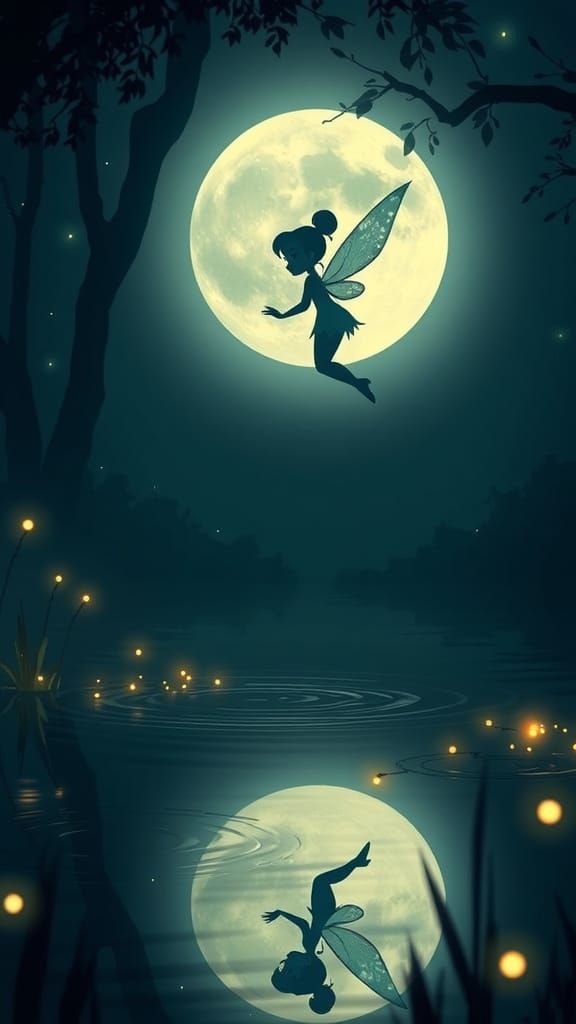 Tinker Bell Shimmers in Pixie Hollow, Disney Style