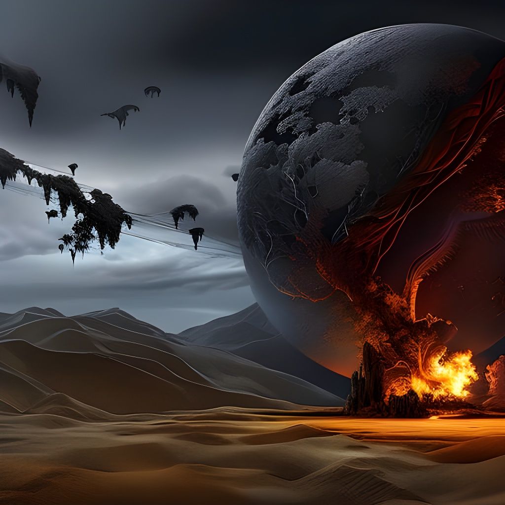 Surreal Passing of Time in Digital Art