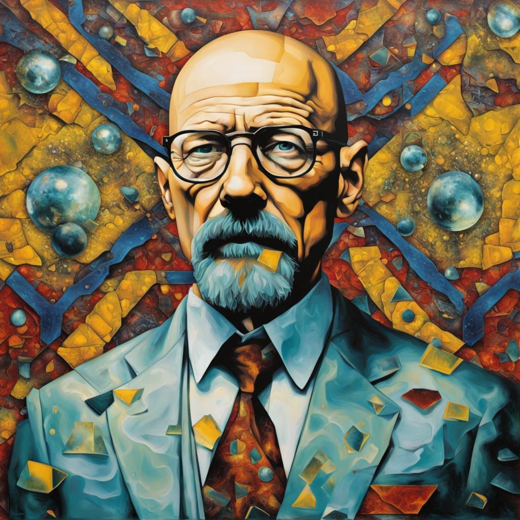 Fragmented Surrealism with Dystopian Elegance