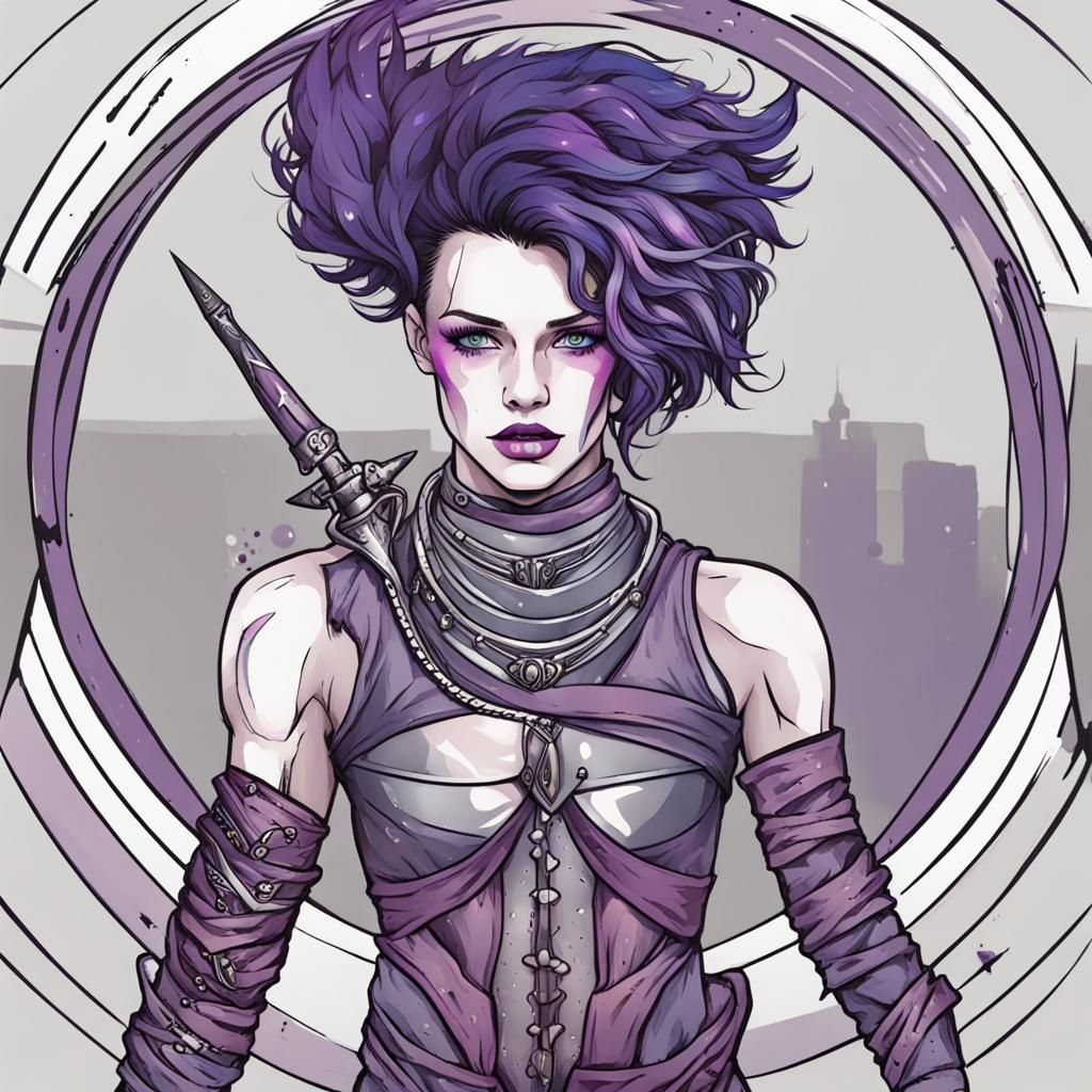 Genderfluid Warrior Generated by AI